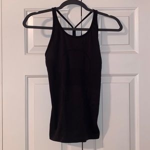 Lululemon Swiftly Tech Black Strappy Tank